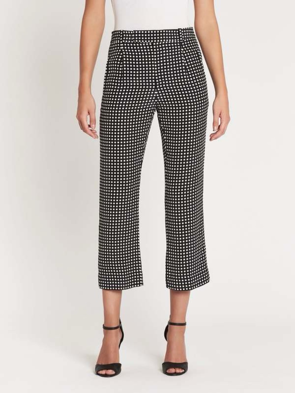 NWT Equipment Femme 100% Silk Bergen Pant - True Black & Nature White - US 8